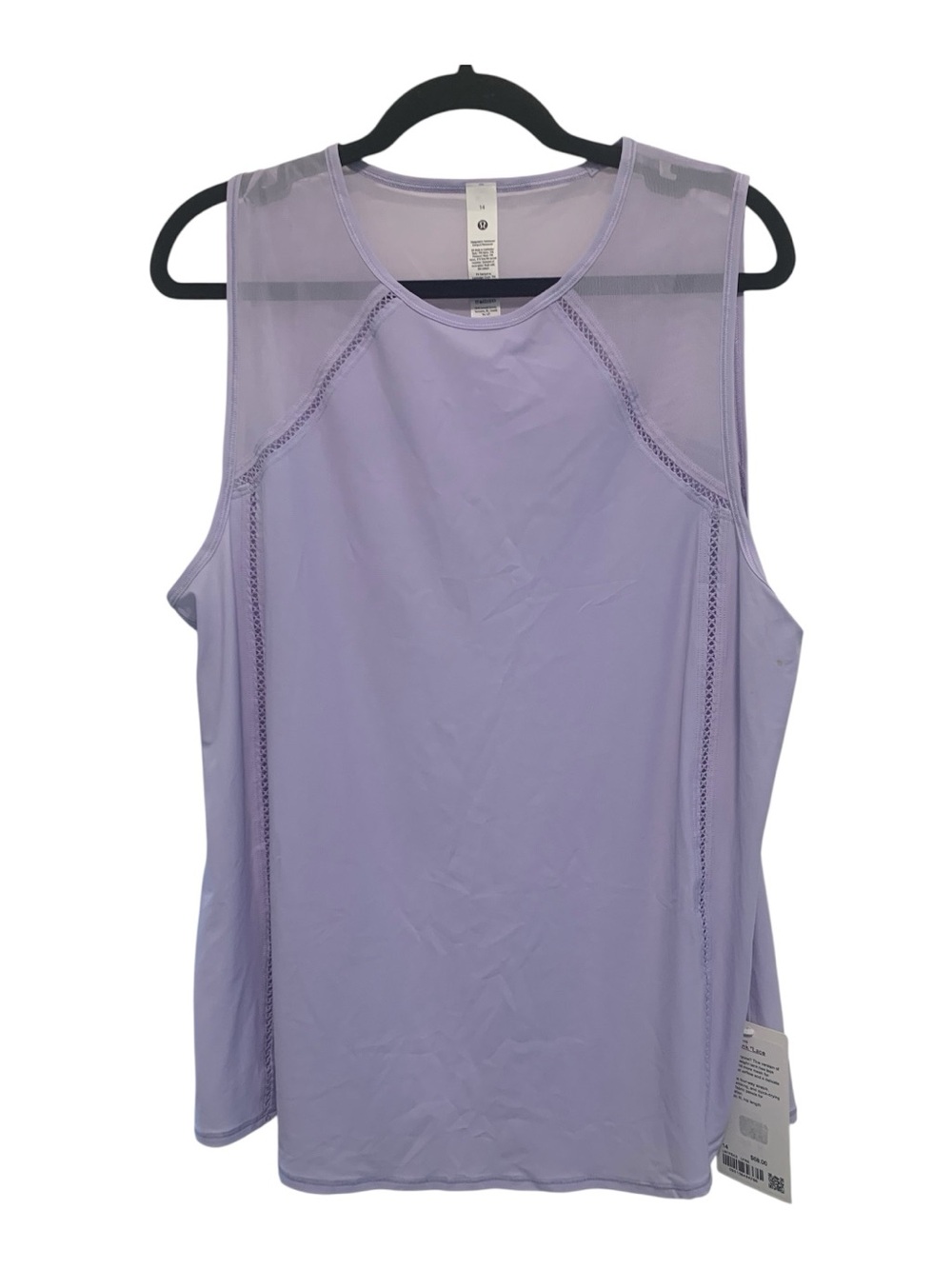 NWT Lululemon sculpt tank Lace trim LAVENDER FROST Size: 14